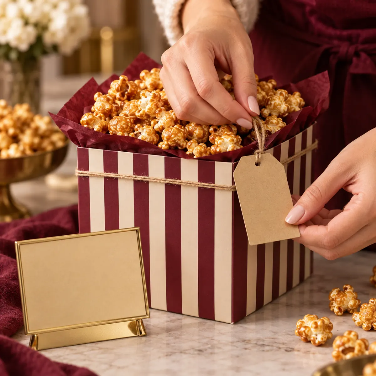 Ambalaj premium pentru floricele gourmet